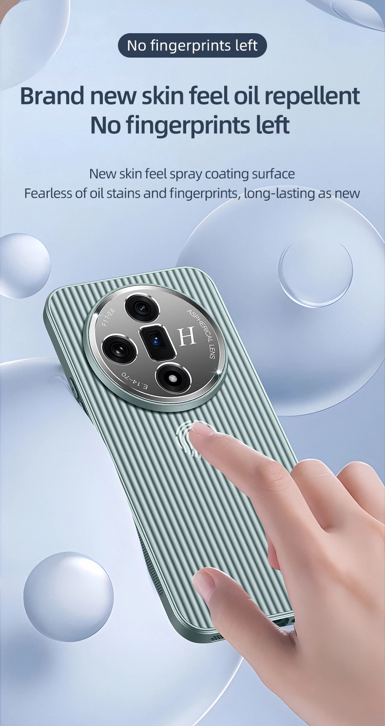 Coque de téléphone Oppo Find X7 X6 Reno 11 10 Pro Ultra 3D Stripe Metal Cover Protect Camera Matte Soft Shell Antifall NonSlip Funda_voghion.com