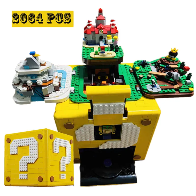 

2064Pcs New 64 Question Mark Block Compatible 71395 Toys for Building Kit Model for Adults Bricks Birthday Gifts for Children