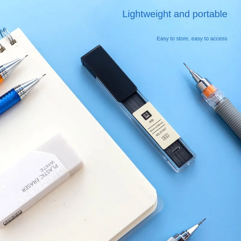 M&G HB Automatic Pencil Refill 0.5mm Resin Pencil Refill Student Exam Drawing Pencil Refill 90mm*20pcs/box 4