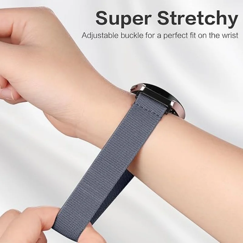 Adjustable Nylon Strap for Smartwatch - Soft Sport Band, 20mm
