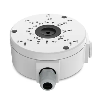 Hiseeu CCTV 카메라 정션 박스, 방수 액세서리 베이스, 화이트 알루미늄 합금 DZI 총알 정품