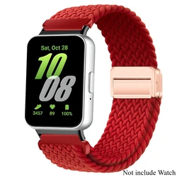 Magnetic Nylon Adjustable Sport Strap - Premium Replacement Watchband Bracelet - galaxy fit 3 (BR)