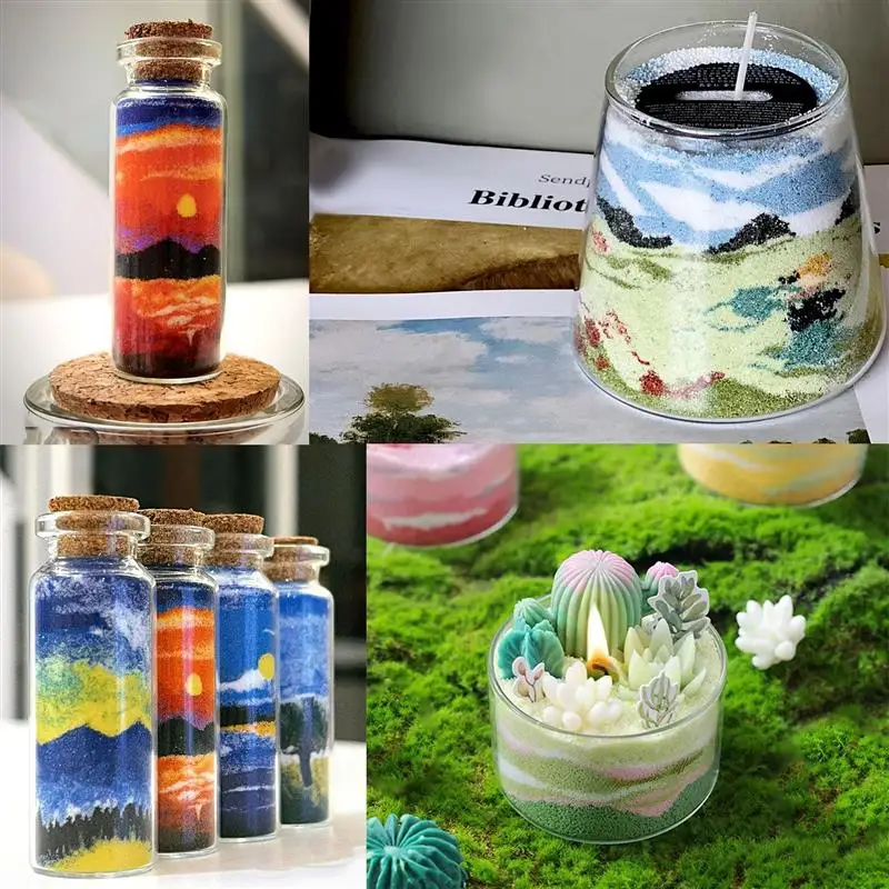 10-1000g White Sand Wax Ice Flower Wax DIY Candle Making Accessories  Snowflake Wax Candle Landscape Painting Sand Cup Wax - AliExpress