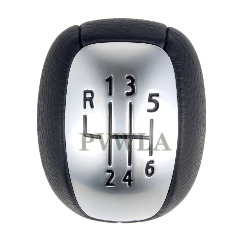 Leather 6 Speed Gear Shift Konb For Renault Koleos 2007-2013 car gear shift knob