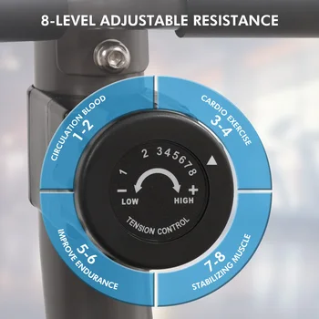 Recumbent Exercise Bike for Home Stationary Bike Sturdy Quiet 8 Levels Recumbent Bikes Large Comfortable Seat Heart Rate Handle 6