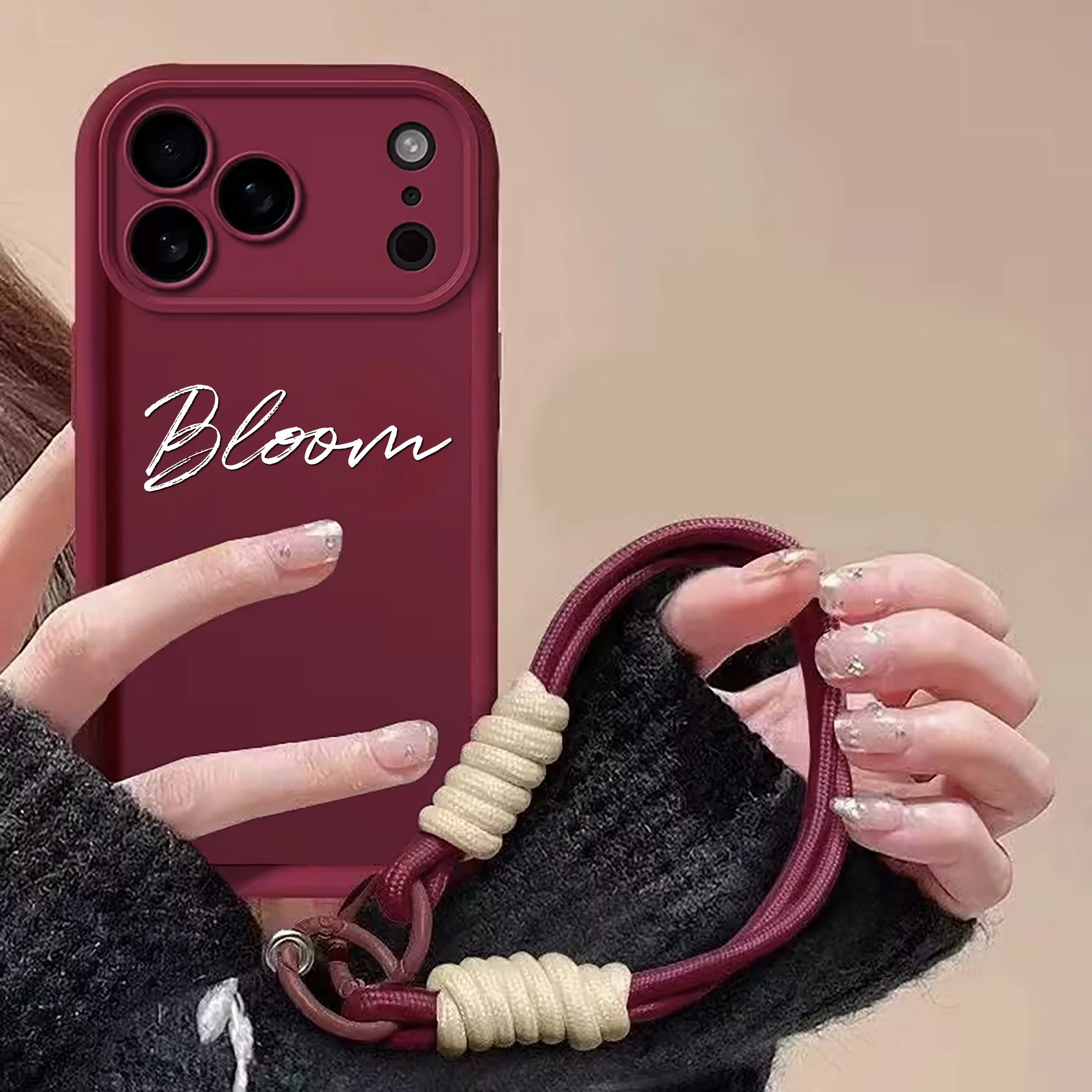 Personalized Custom Name TPU with Lanyard Phone Case For iPhone thumbnail 5