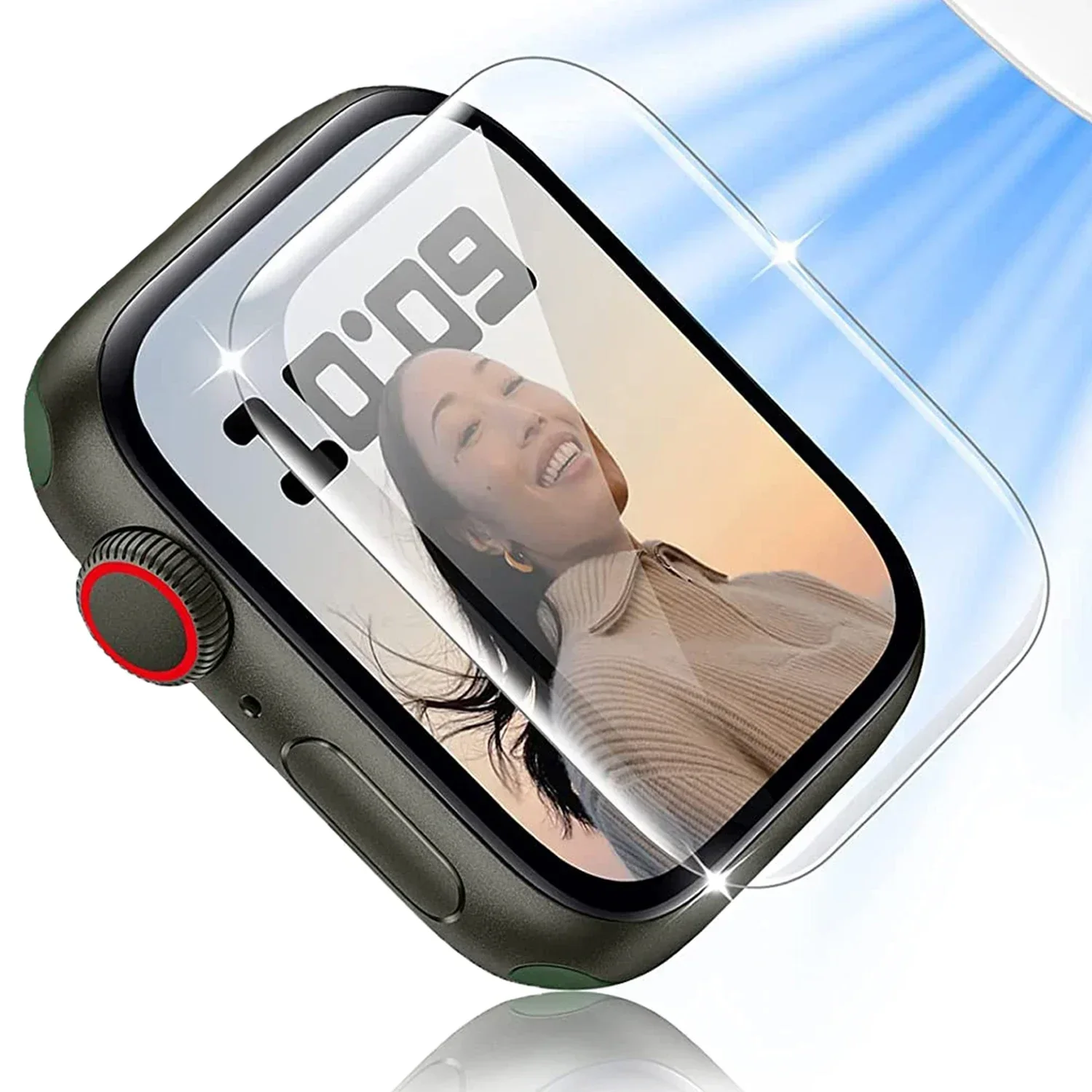 애플 워치 8 7 SE 5 4 6 9용 5PCS 스크린 프로텍터 보호 필름 하이드로겔 필름 IWatch 시리즈 45MM 41MM 44MM 40MM 42MM 38MM