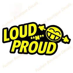 Fuzhen Boutique Decals Exterior Accessories Car Styling LOUD N PROUD Sticker Decal Vinyl Bass Stereo Audio Subwoofer Car Sticker
