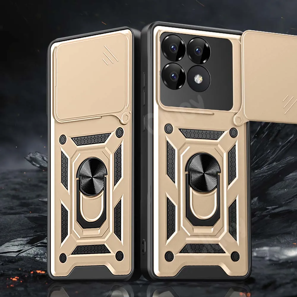 Shockproof Armor Case with Car Holder and Camera Lens Protection