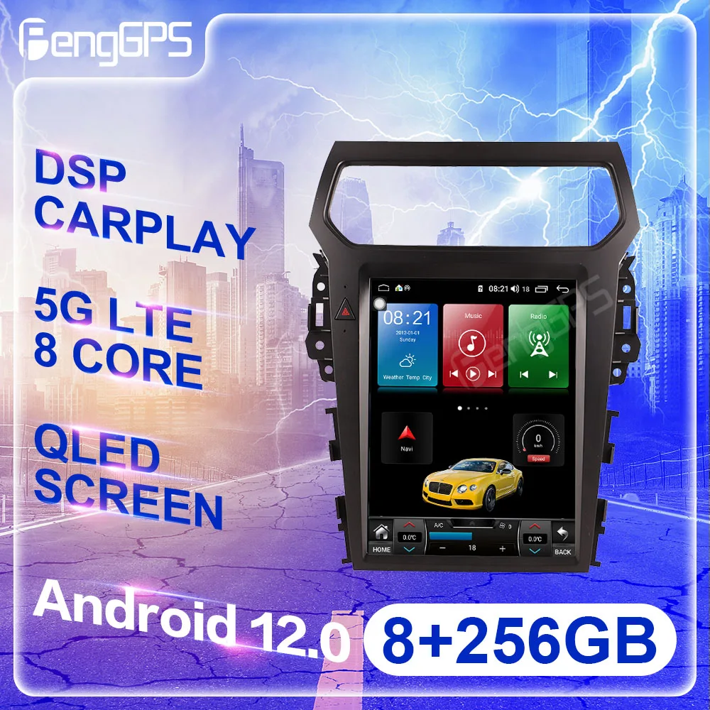 

12.1‘’ Android 12 Auto Stereo Car Radio For Ford Explorer 2014-2019 Multimedia Player GPS Navigation Touch Screen Headunit DSP