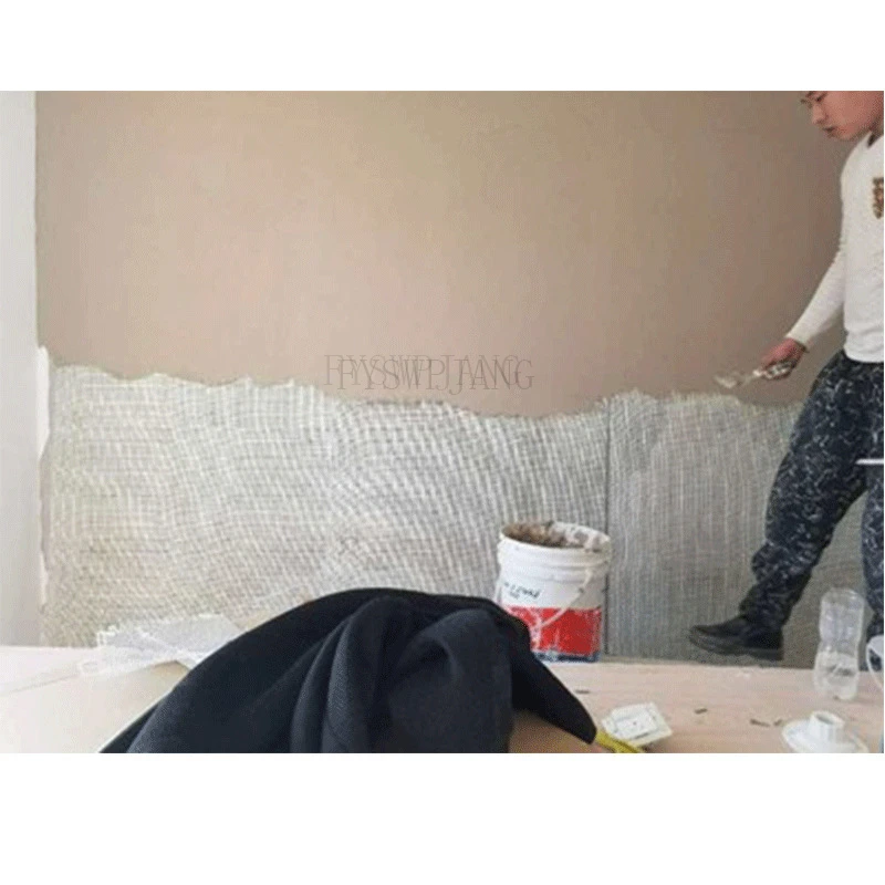 1m Width 25m Long Glass Fiber Mesh Cloth Large Roll Exterior Wall Interior Wall Fiber Mesh Construction Site Home Decoration