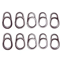 50/100pcs Ocean Snap Fishing Rings Stainless Steel Split Rings Strengthen Solid Ring Sea Jig Lure Connecting Fishing Accessories