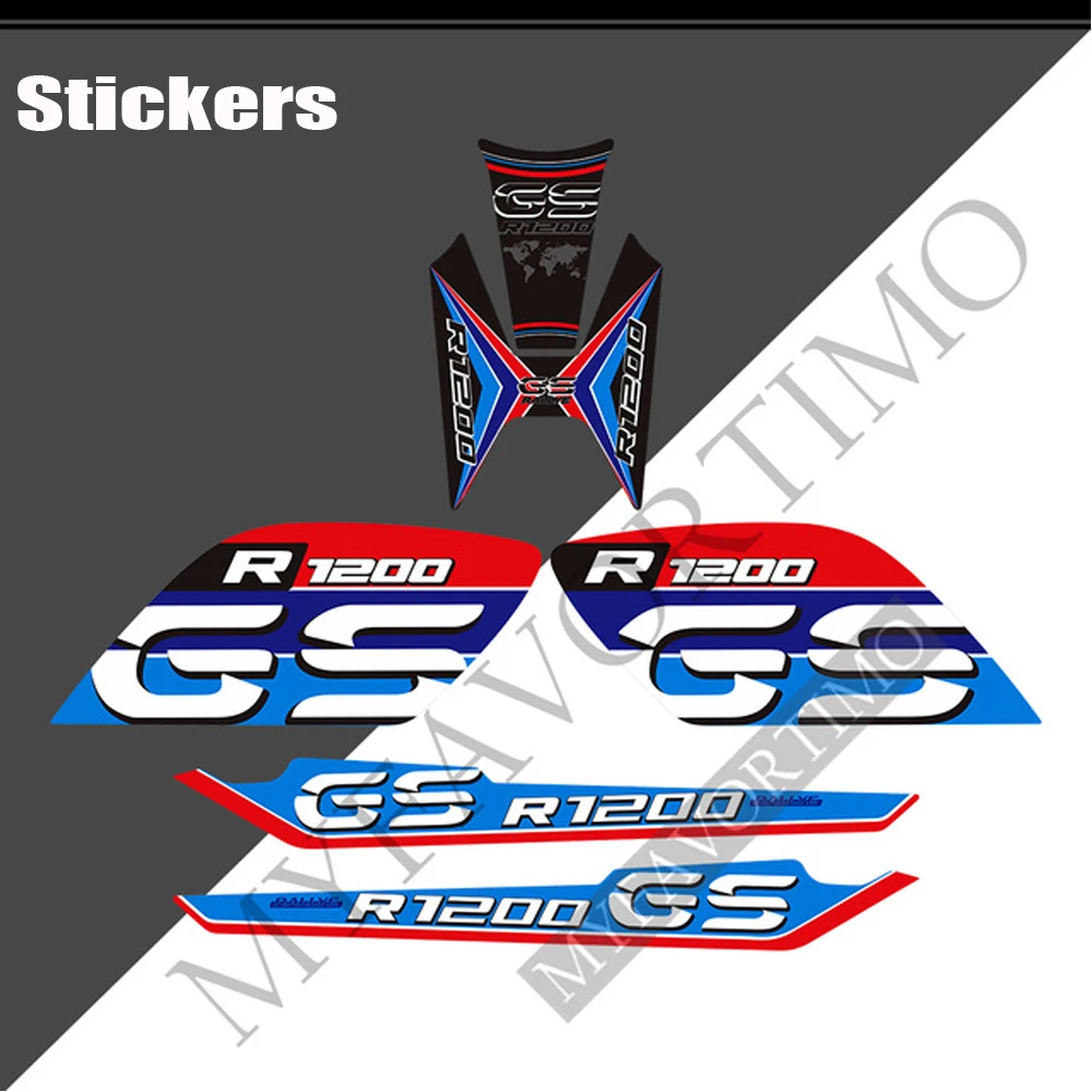 

Extension Extender Fairing Fender Tank Pad Stickers Decal Adventure Protector For BMW R1200GS R1200 R 1200 GS LC Rallye Rally