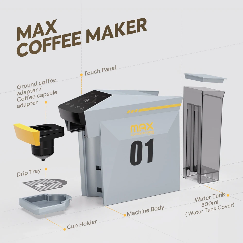 ماكينة صنع القهوة Petrus 2 في 1 ماكينة طحن ومشروب...