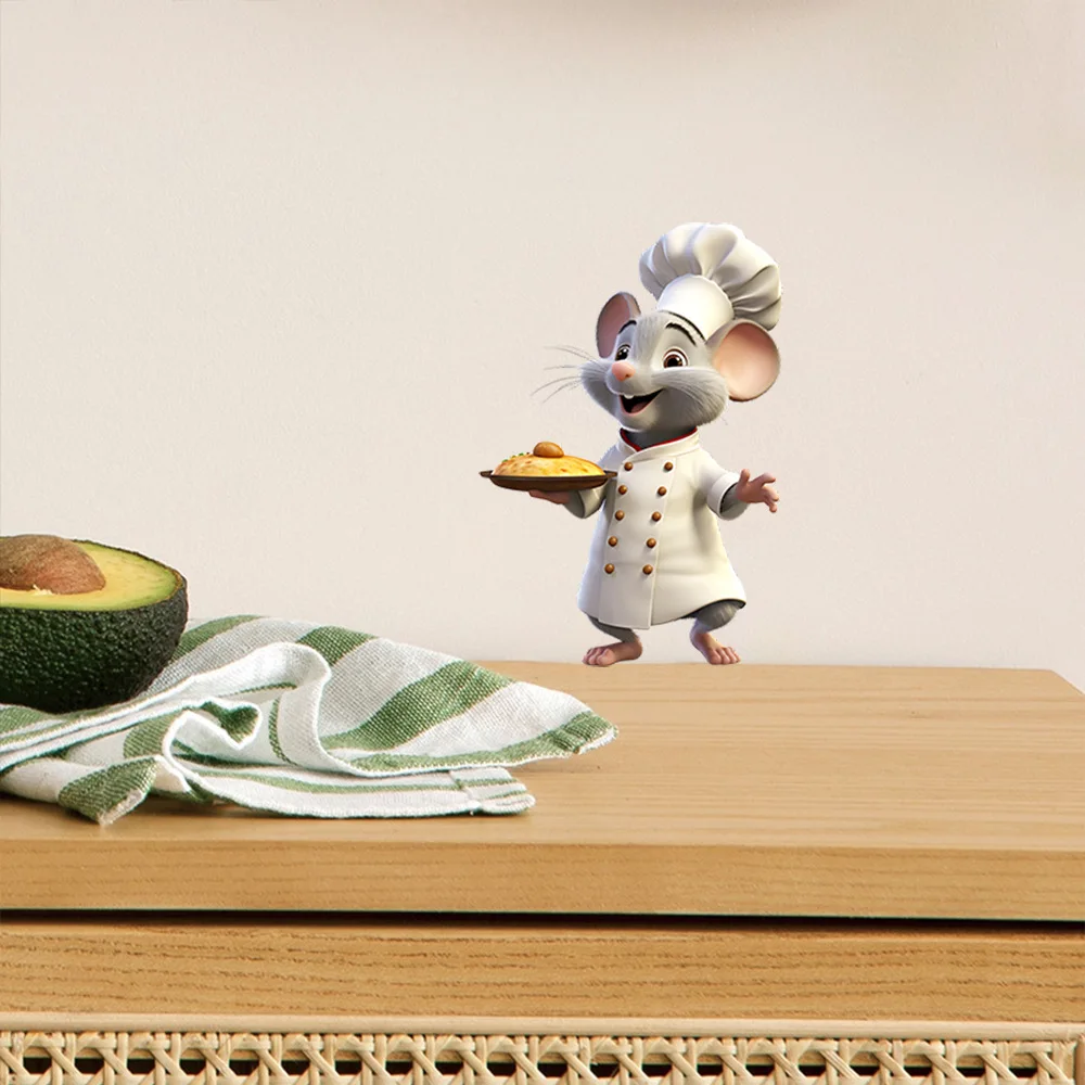 Cartoon Gourmet Little Mouse Living Room Bedroom Porch Home Background Decoration Wall Stickers Self-adhesive Decals M923 wall stickers,wall sticker