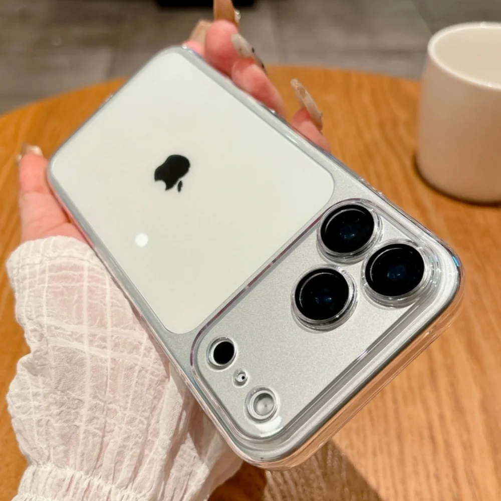 Luxury Clear PC Cover with Camera Lens Protector Film