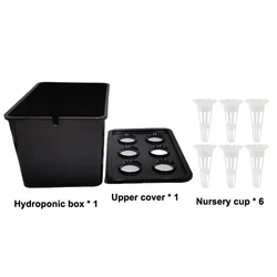 Hydroponic Seedling Kit for Indoor/Outdoor Vegetables and Herbs - Easy Assembly, Durable Plastic, No Electricity Needed (A3)