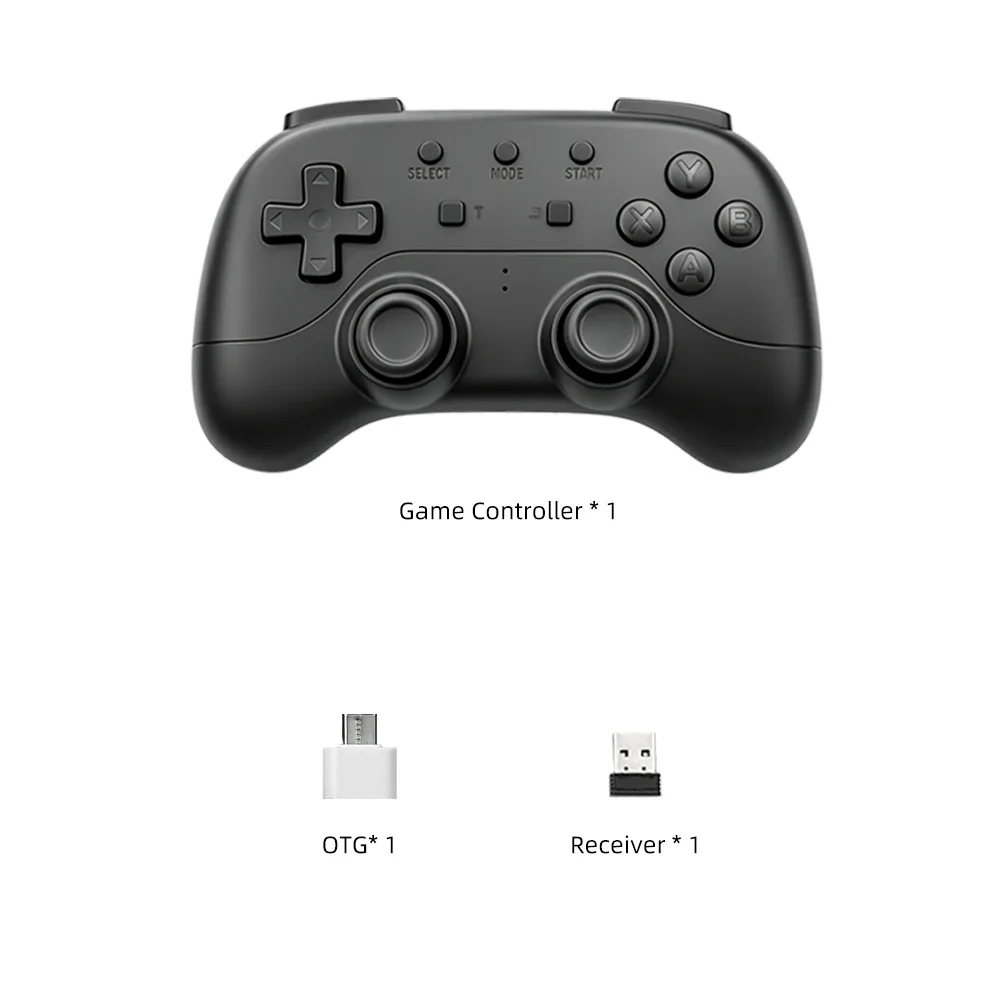 Manette de jeu sans fil 2.4G, contrôleur de jeu rétro sans latence pour PC, téléphone Android, tablette, jeux d'émulation, Plug & Play pour console SF3000
