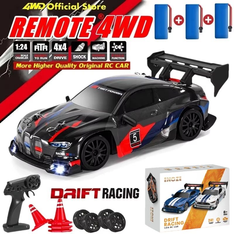 4WD RC Car With LED Remote Control Cars High Speed Fast Drift