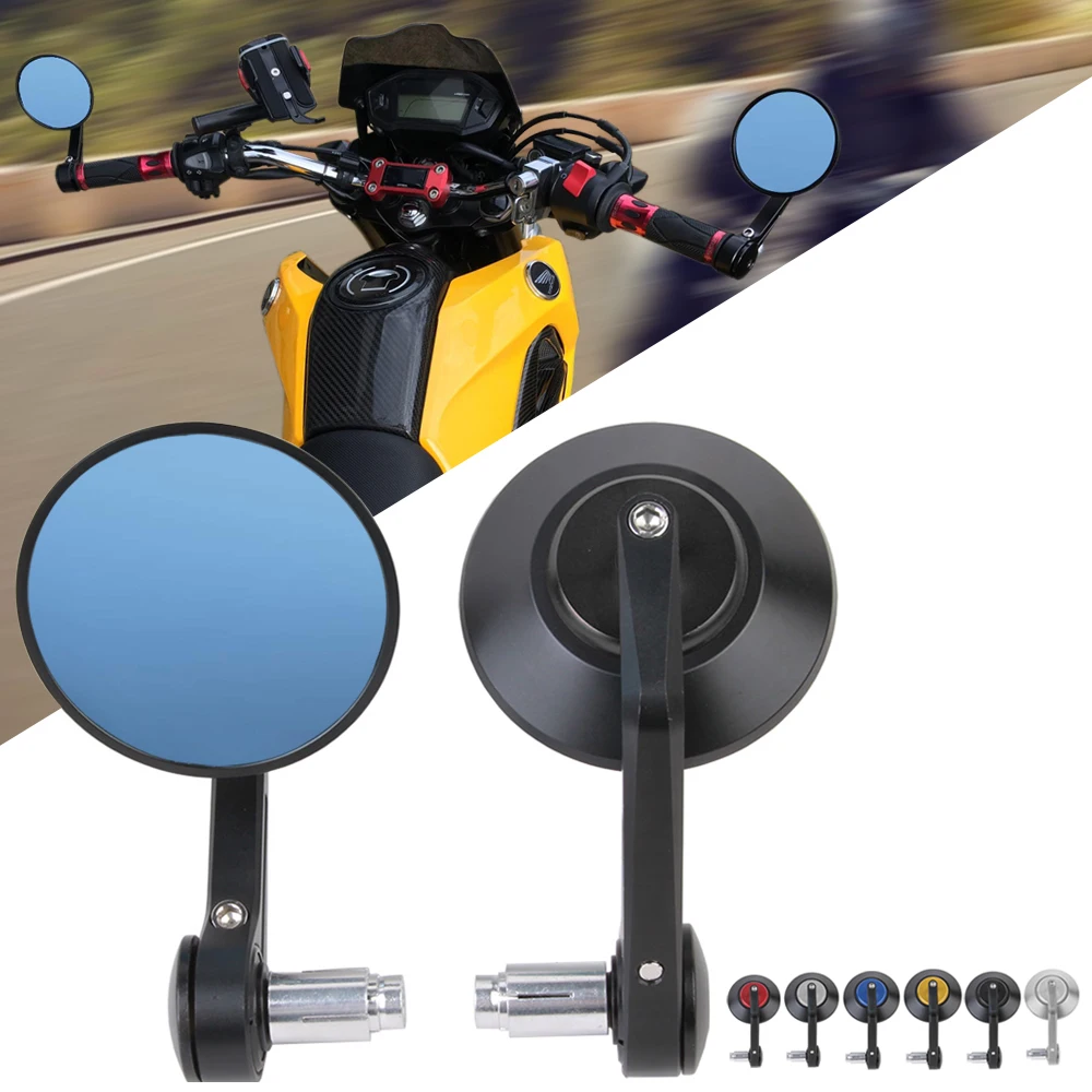 Specchietto Manubrio Moto Per Moto Guzzi V9 Roamer Bobber V85 Tt V7 Ii Iii Special Stone Racer V11 Stelvio 1200 Accessori