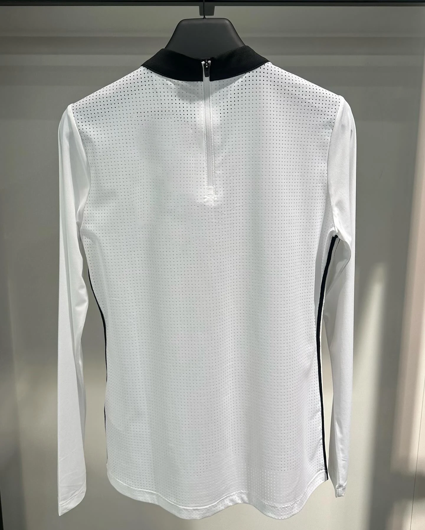 New spring summer thin stretch mesh back long sleeves golf shirt for women zippered sun blocker sports clothes top