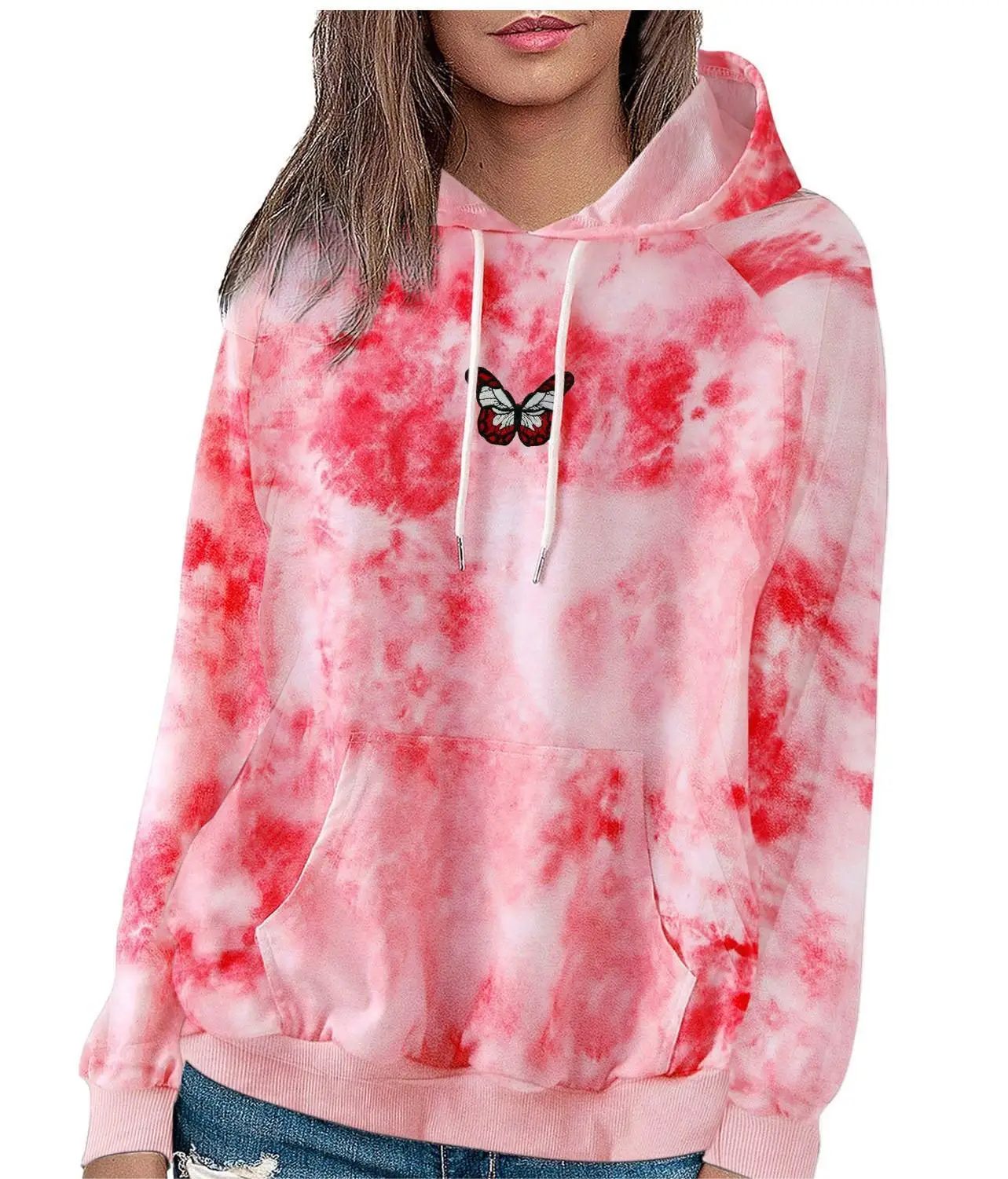 Tie Dye Mens Sweatshirts Tops Streetwear Clothing Camouflage Print