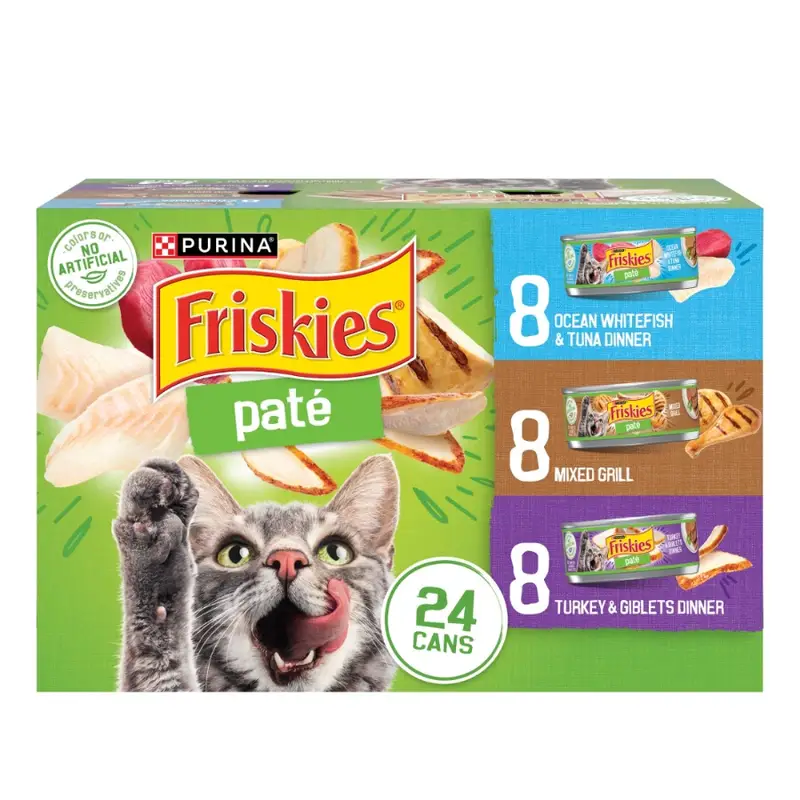 2 pack Purina Classic Pate Variety Pack Wet Cat Food, 5.5 oz Cans - Image 2