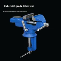 Industrial-Grade Mini Table Vise with Swivel Base for Home and Workbench 1