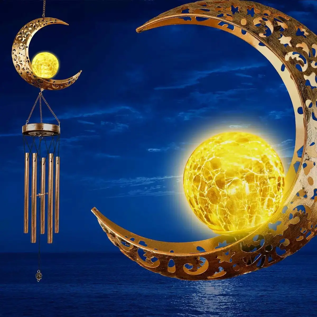 Solar Moon Iron Wind Chimes 4