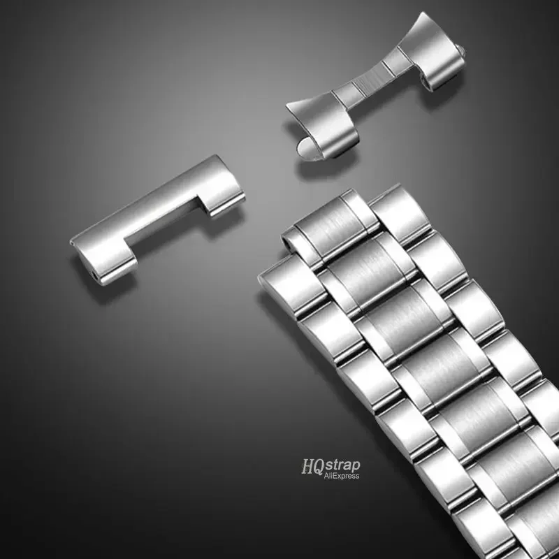 Stainless Steel Watch Strap for Longines Curved End Bracelet Metal thumbnail 5