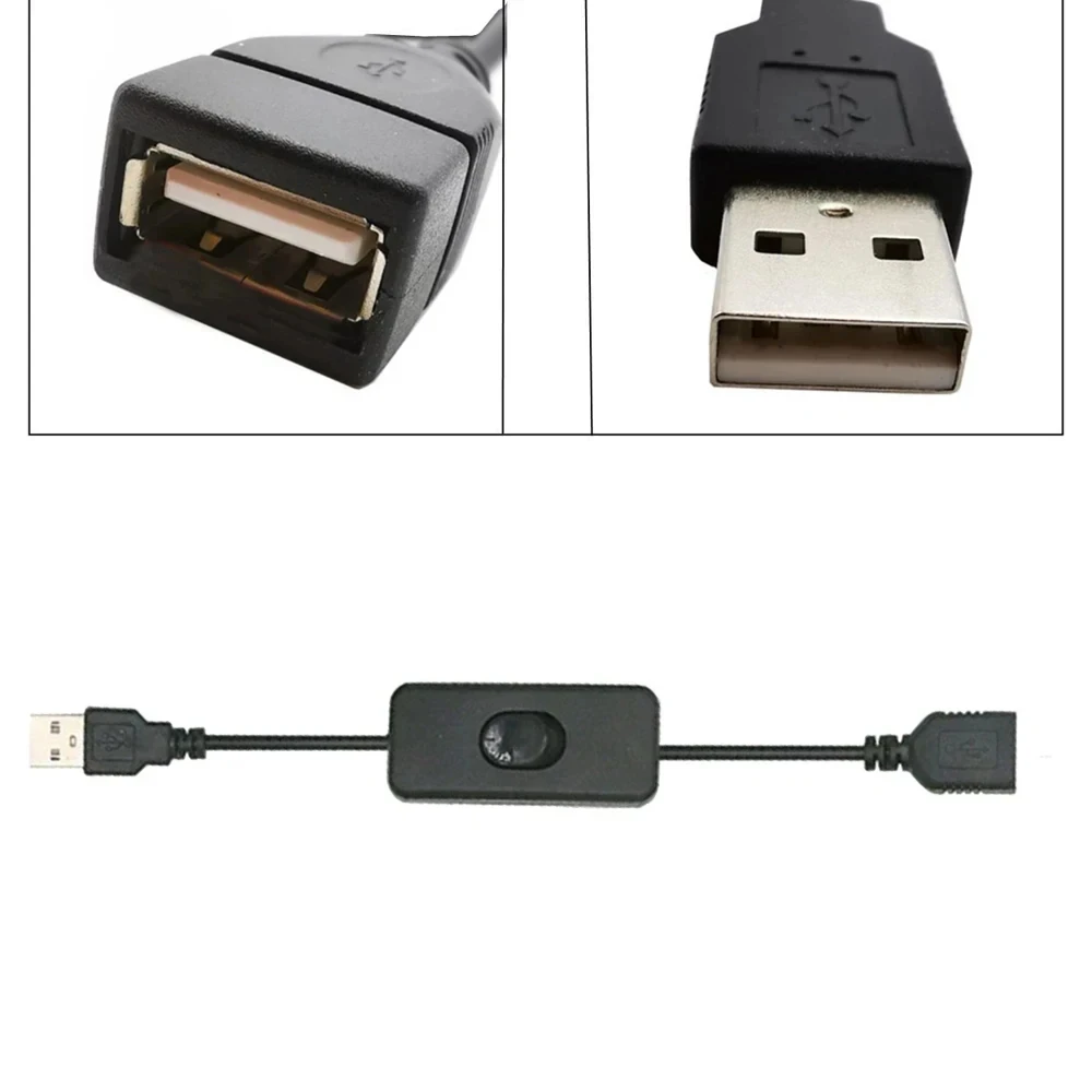 USB Cable Switch ON/OFF Extension for USB Lamp Fan Power Supply