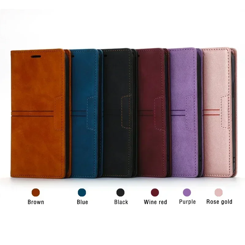 Premium Wallet Magnetic Leather Cover
