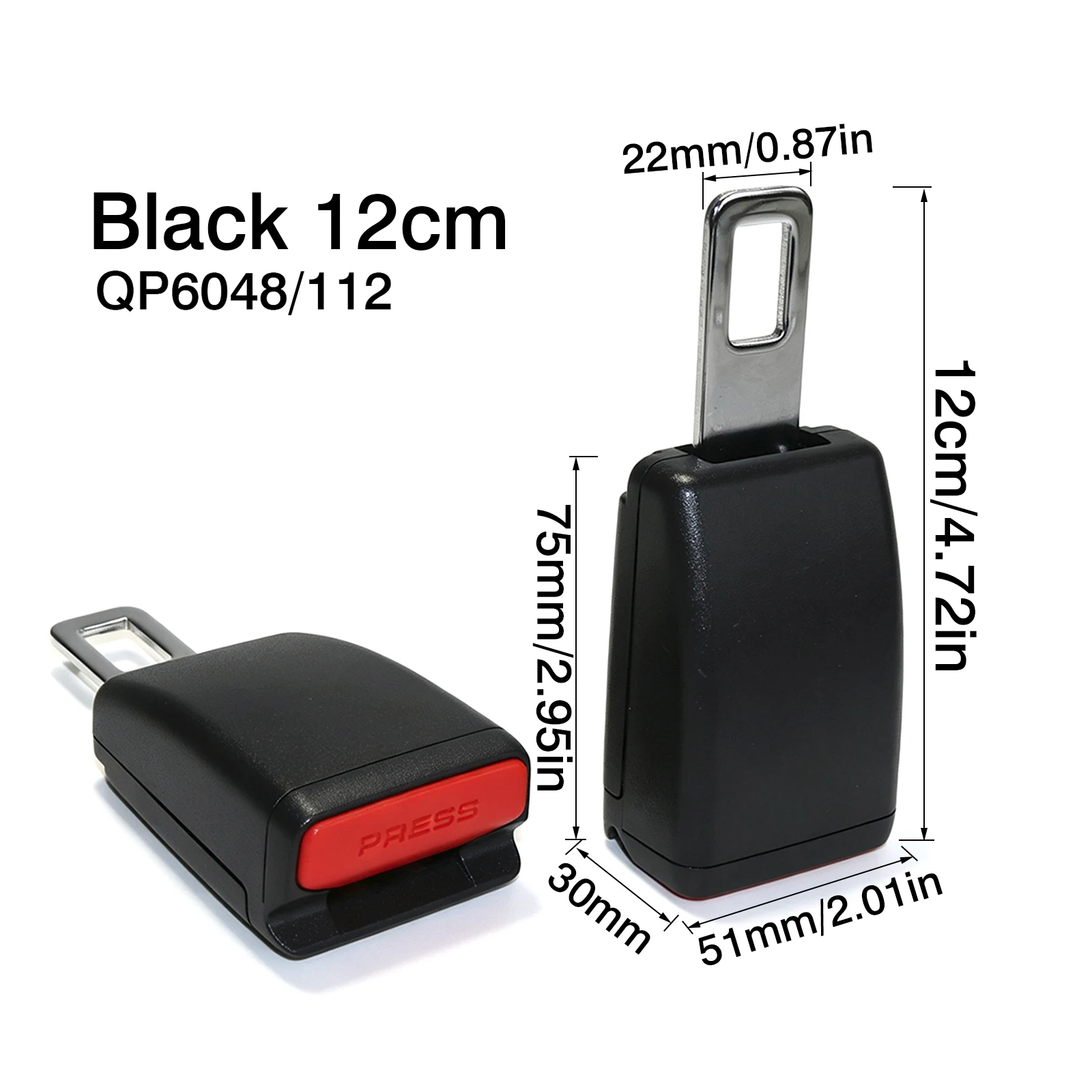 Adjustable Car Seat Belt Extender Suitable for 99% of Vehicle Models Safe Accessories 25cm 12cm 23cm 85cm Extend the Strap