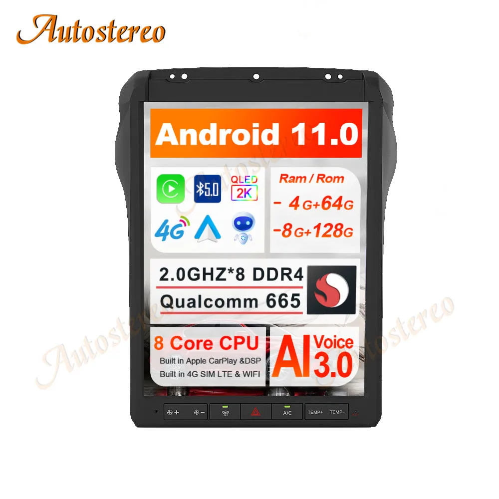 Qualcomm Android13 For Ford F250 F350 Heavy Duty Truck Tesla Screen Car GPS Navi