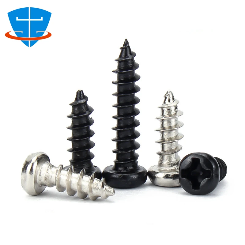 1000pcs Button Head Phillips Selftapping Wood Screw M1 M1.2 M1.4 M1.7