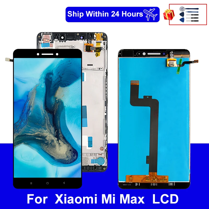 

100% Tested 6.44 inch For Xiaomi Mi Max LCD Display Assembly Touch Screen With Frame For Xiaomi Max Display Replacement Parts