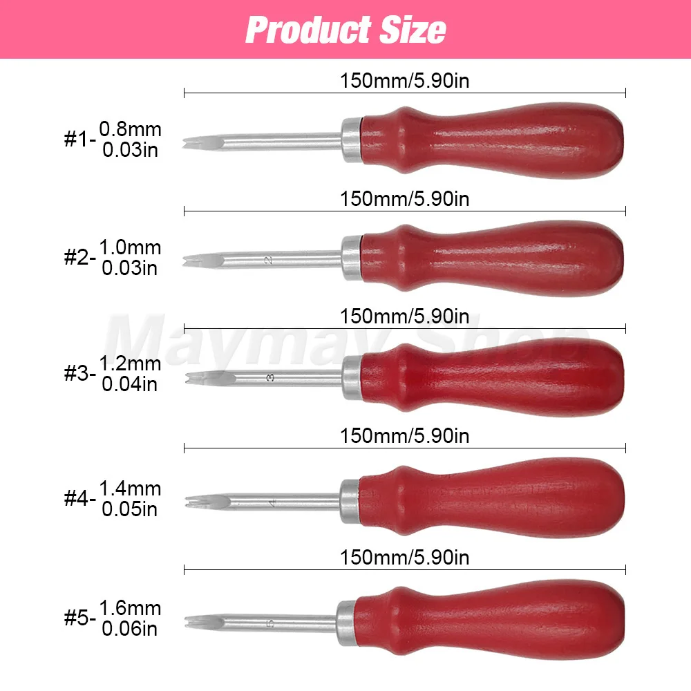 Leathercraft Beveler Skiving Edge Craft Keen Edge Cutting Tool For Leathercraft Cut Beveling V-shaped Blade Round Center