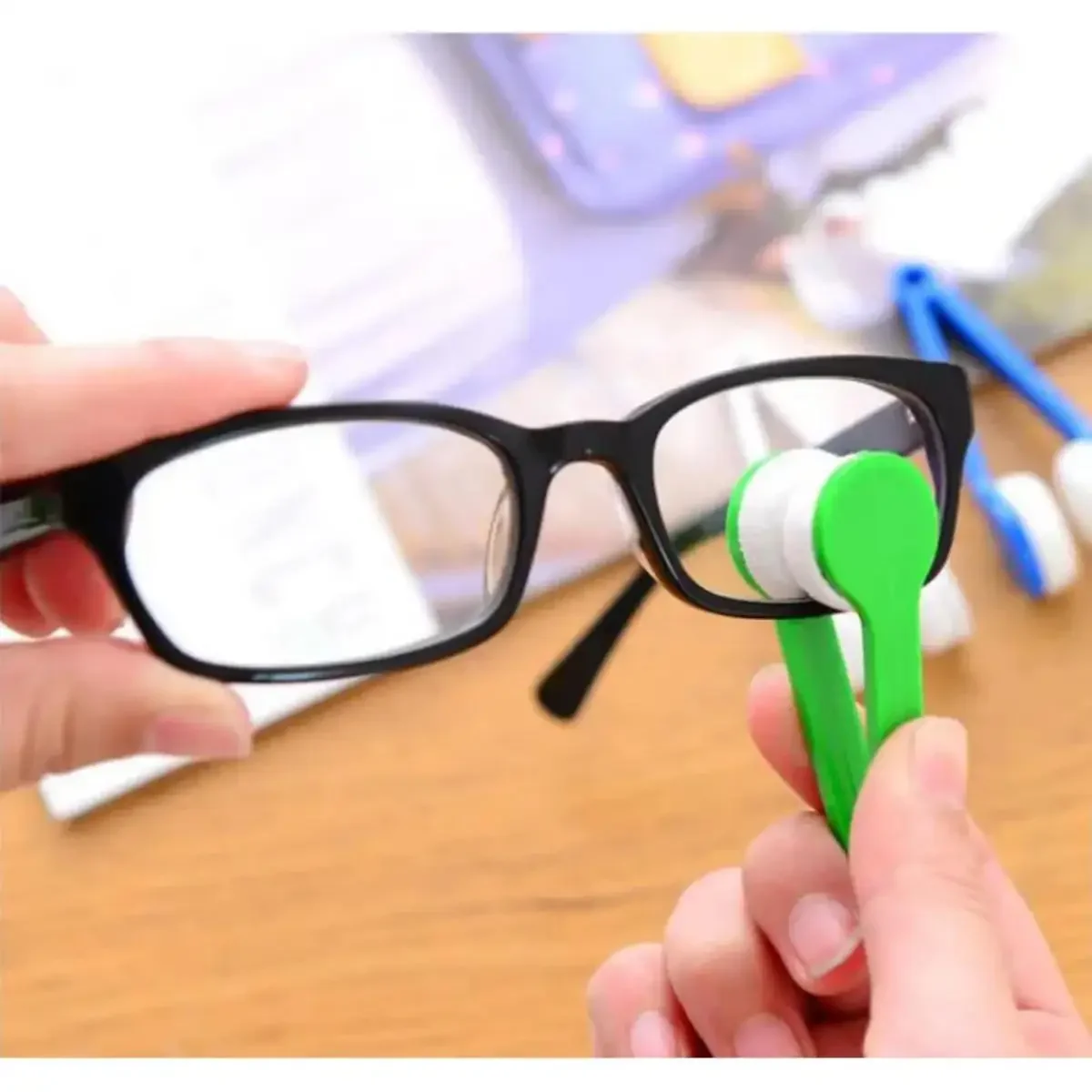 1/5pcs Glasses Cleaning Rub Portable Multifunctional Mini Eye Glasses Cleaner Brush Sunglasses Spectacles Microfiber Wiping Tool