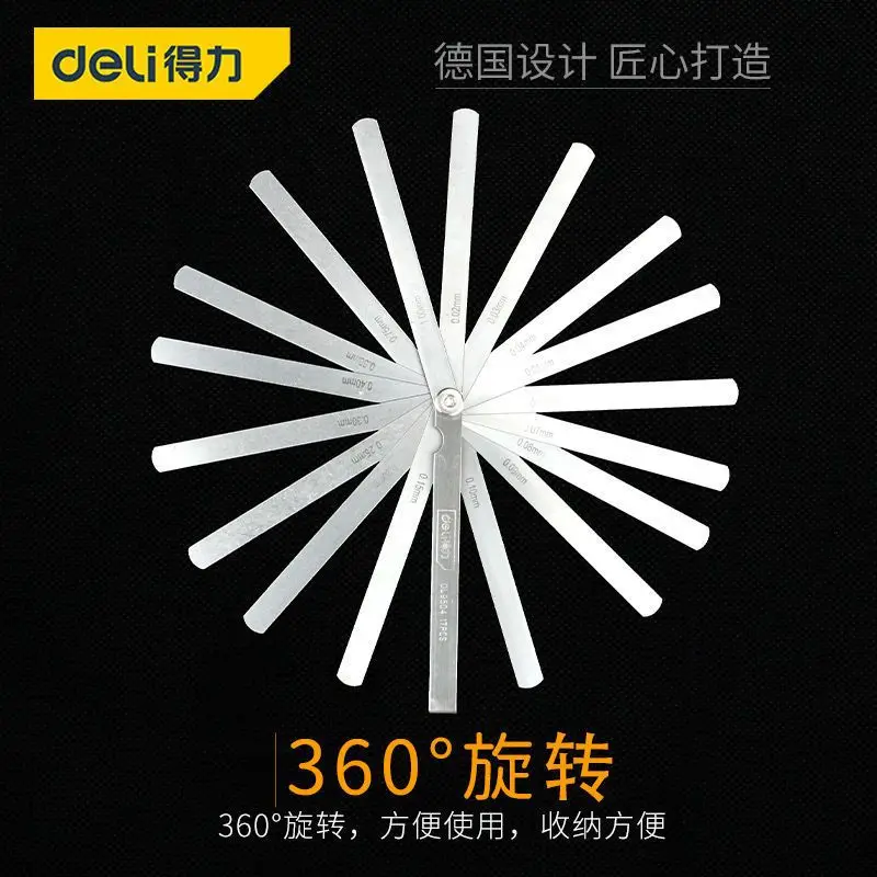 High Precision Feeler Gauge Feeler Gauge Clearance Thickness Single Piece 0.02-1.0mm