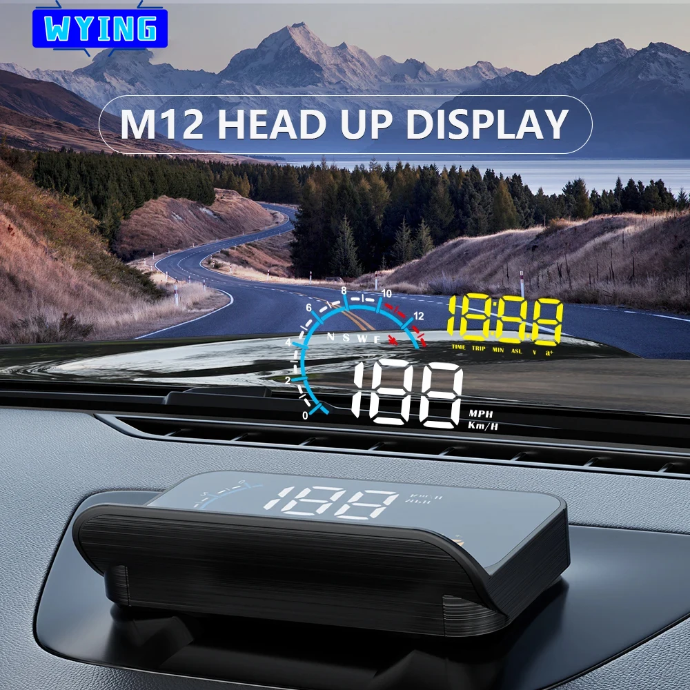 

WYING автомобильный OBD2 GPS M12 HUD проекционный дисплей бортовой компьютер автомобильный проектор гаджеты inteligentes электроника со всеми автомобилями