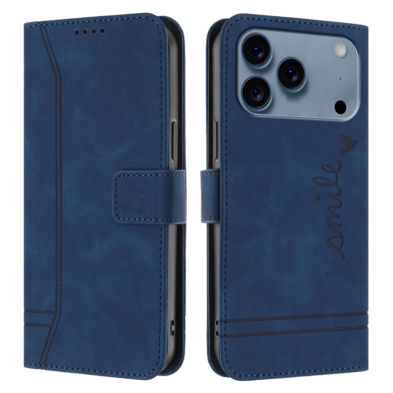 Leather Flip Wallet Case for iPhone - Magnetic Closure and Sleek Design