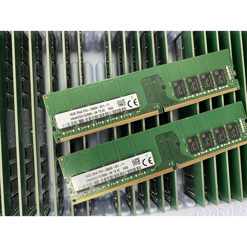 1PCS 16G 16GB 2RX8 PC4-2666V 2666 ECC UDIMM Memory For SK Hynix RAM HMA82GU7DJR8N-VK/HMA82GU7CJR8N-VK 5 1PCS 16G 16GB 2RX8 PC4-2666V 2666 ECC UDIMM Memory For SK Hynix RAM HMA82GU7DJR8N-VK/HMA82GU7CJR8N-VK - Image 3