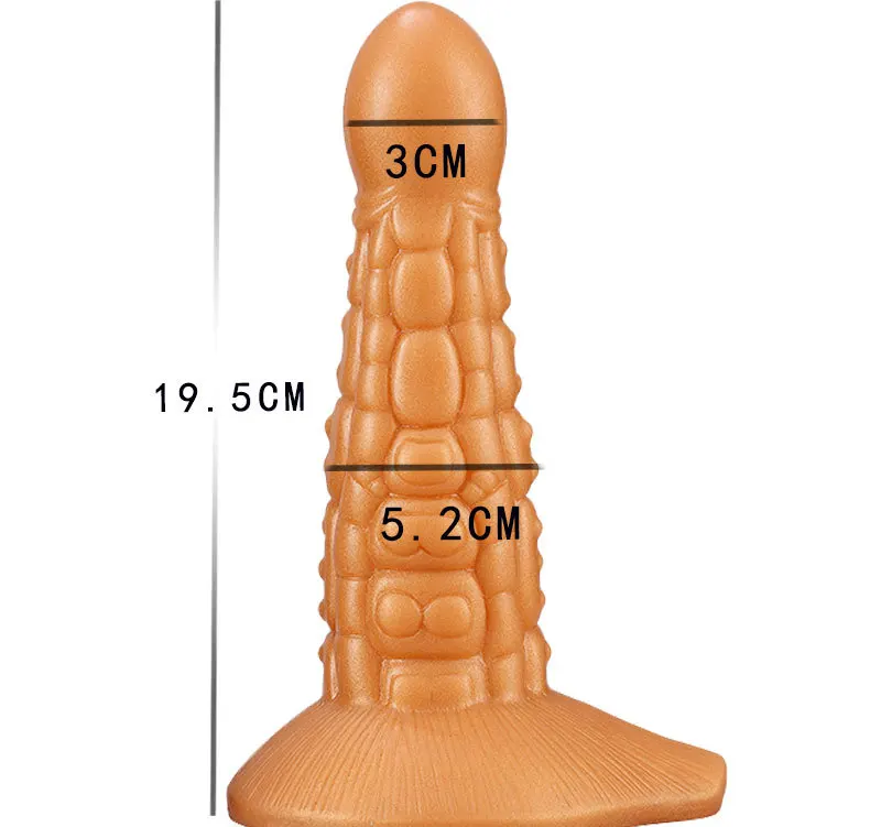 Dildo Plus Consolo Grande com Base Texturas e Ventosa