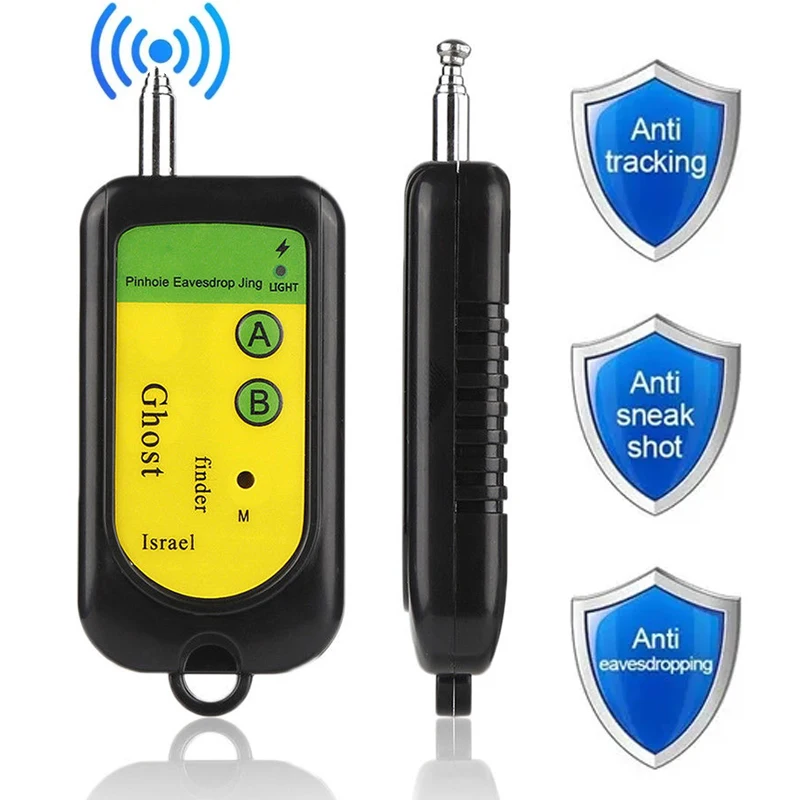 

Anti-Spy Wireless RF Signal Detector Bug GPS Camera Signal Detection GPS Tracker Hidden Camera Eavesdropping Finder Device