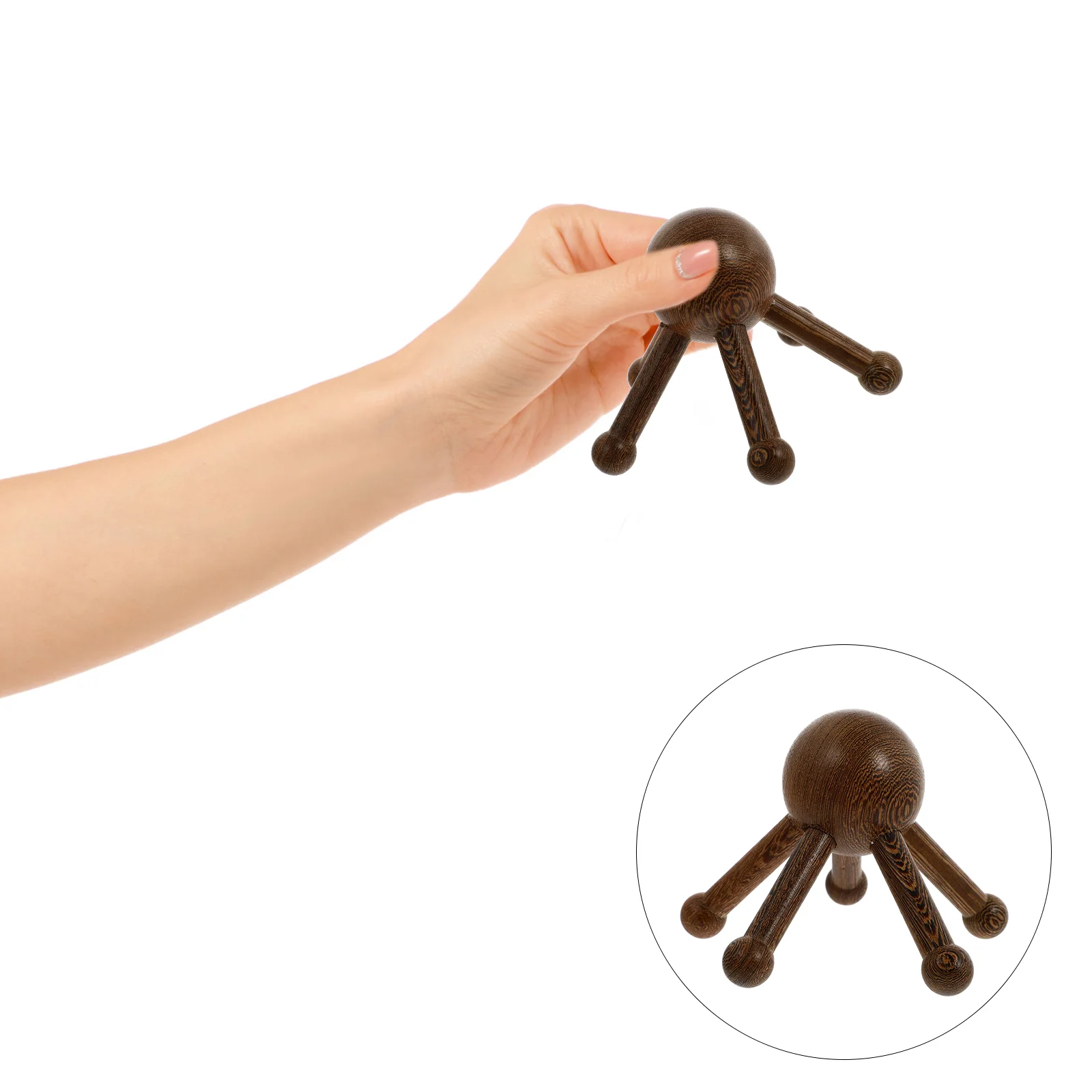 

Scraper Tool Five Claw Massager Handheld Head Massagers Octopus Massaging Wooden Scalp