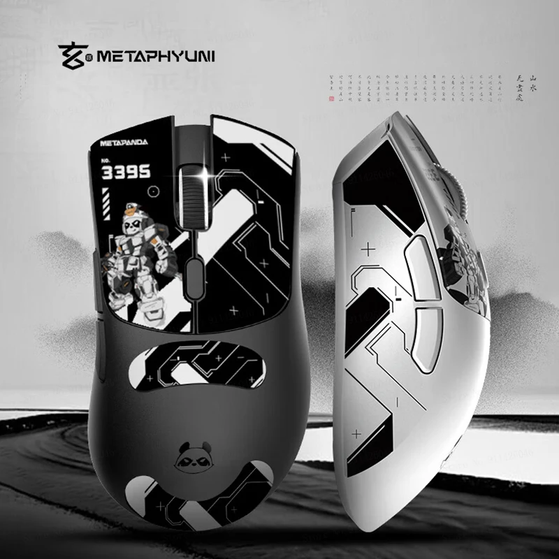 Metaphyuni-mouse sem Fio Metapanda p1 p1 Pro Max Paw3395l Baixa Latência Jogos Leves de Esportes Eletrônicos Presente Ergonômico do Gamer do pc