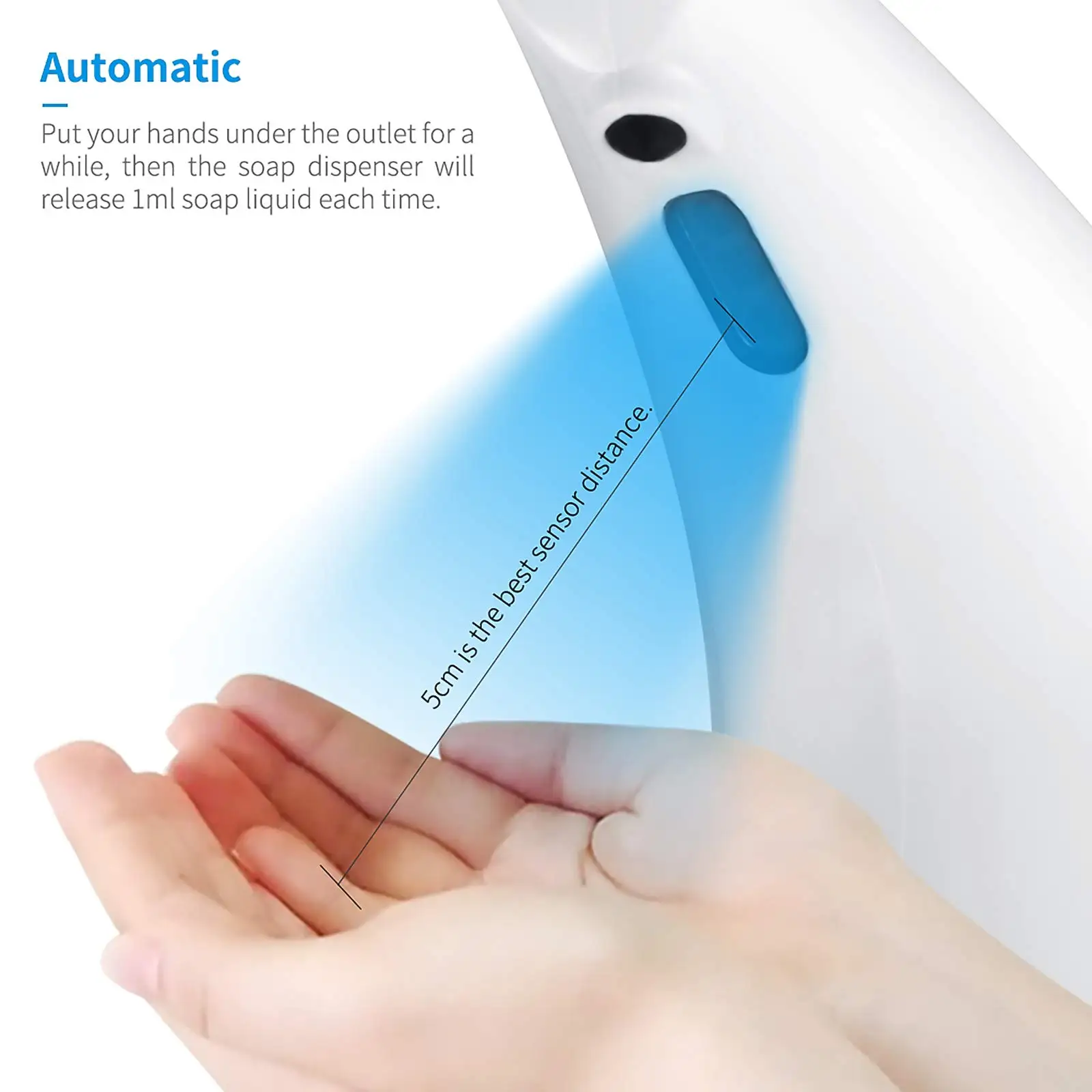 Touchless Liquid Soap Dispenser Automatic Soap Dispenser Infrared Motion Sensor Electric Handsfree Hand Sanitizer