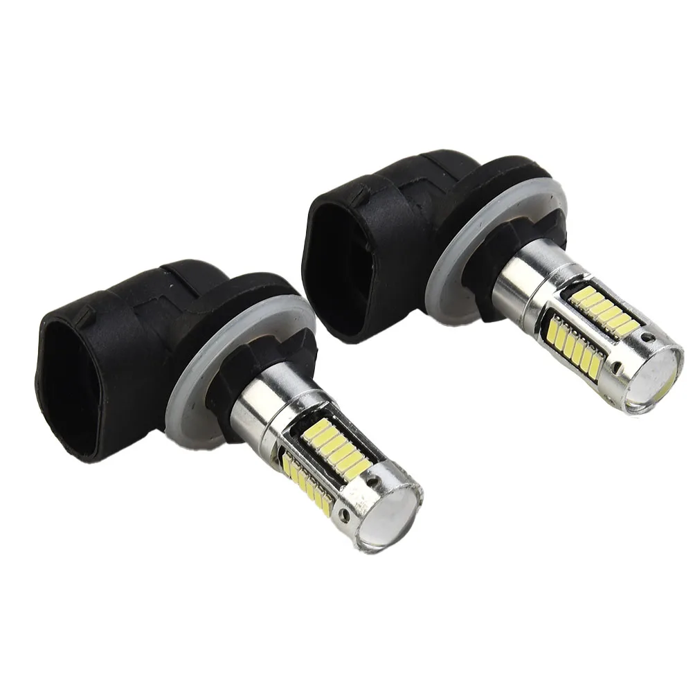 2x H27 881 LED 헤드라이트 안개등, DRL 전구 4014, 30SMD, 6000k 화이트, 주간 주행등, 자동차 액세서리, 30W, 1800LM
