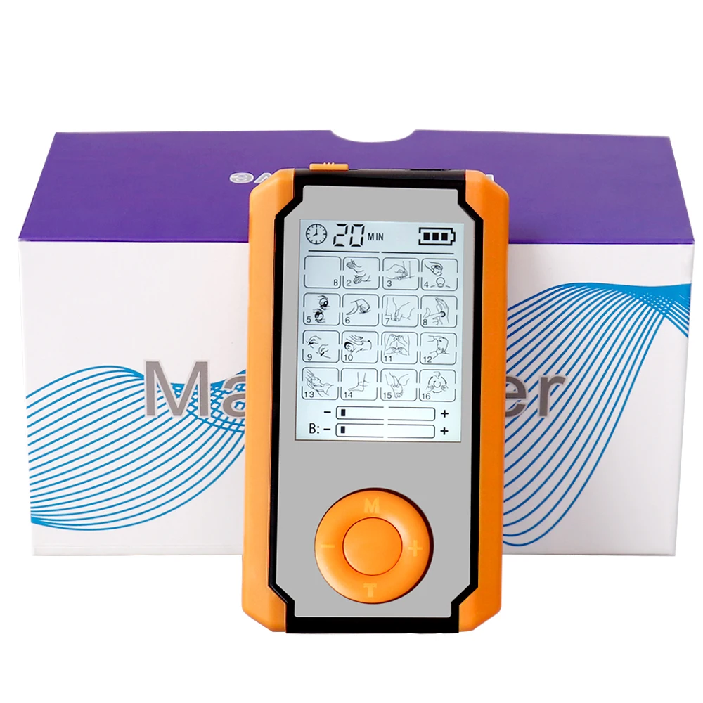 

Tens Pulse Physiotherapy Machine Electrical Pads Muscle Stimulator Fat Burner Acupuncture Pain Relief EMS Dual-Output Massager