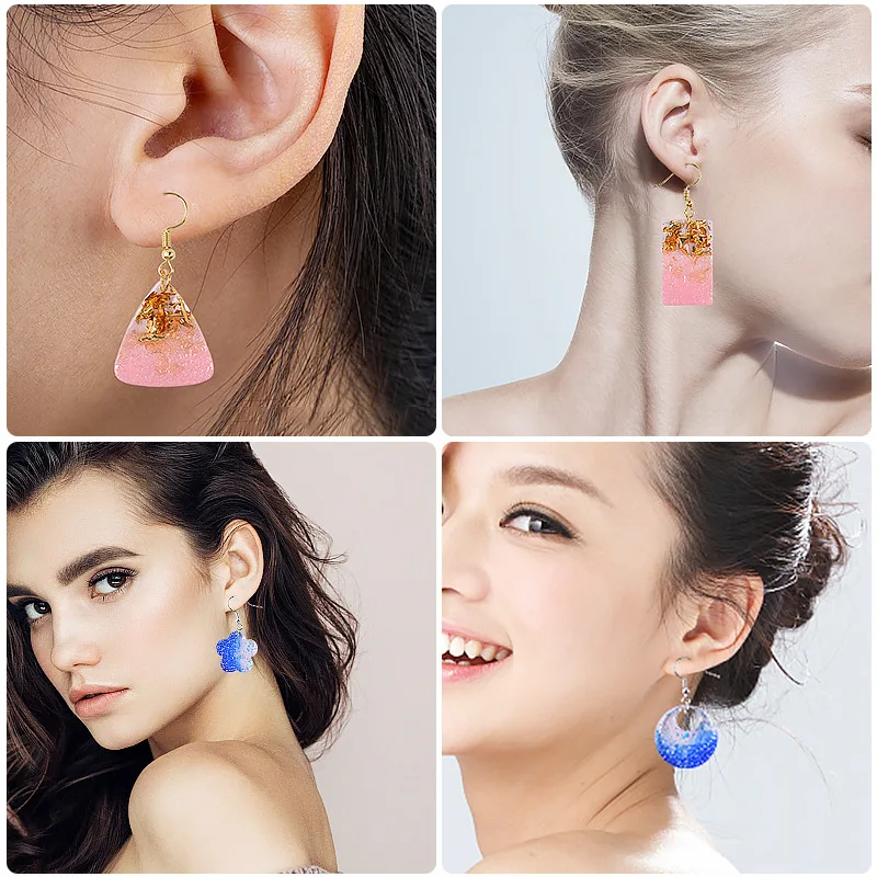 FUNSHOWCASE Epoxidharz Formen Geode – Silikonformen Für Achat-Schmuck, Halsketten, Ohrringe, DIY